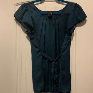 Ann Taylor Teal Green top - size 6